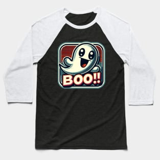 Friendly Ghost Boo Baseball T-Shirt